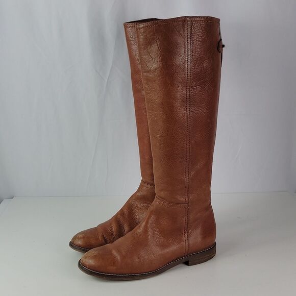 Madewell Sidney Tall Brown Leather Women's Riding Boots - Picture 7 of 15